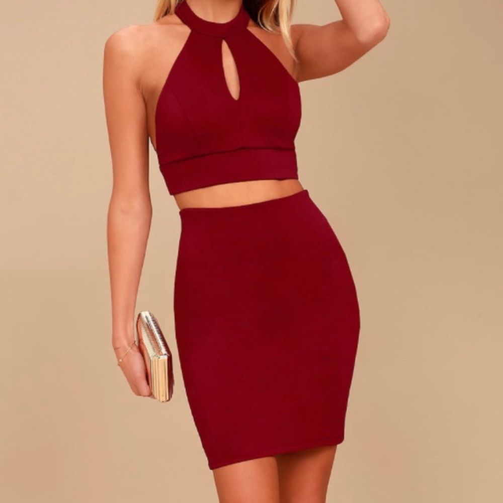 LULUS Mini Cocktail/Formal Two Piece Dress